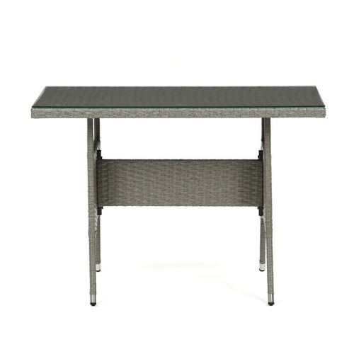 Zahradní sestava 100x60x69cm, polyratan, šedá, AZS-A1442 GREY