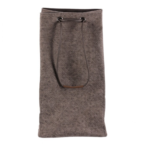 Koš prádelní - látkový, stahovací, šedá barva