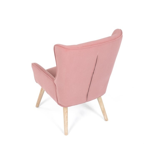 Křeslo ušák, růžová, manšestrová látka, AK-314 PINK2