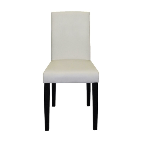 Židle PRIMA bílá/hnědá 3036