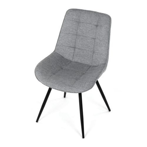 Jídelní židle otočná 180°, šedá, látka, HC-T1130 GREY2