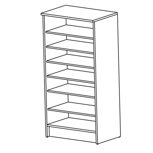 Botník 2 dveře bílá