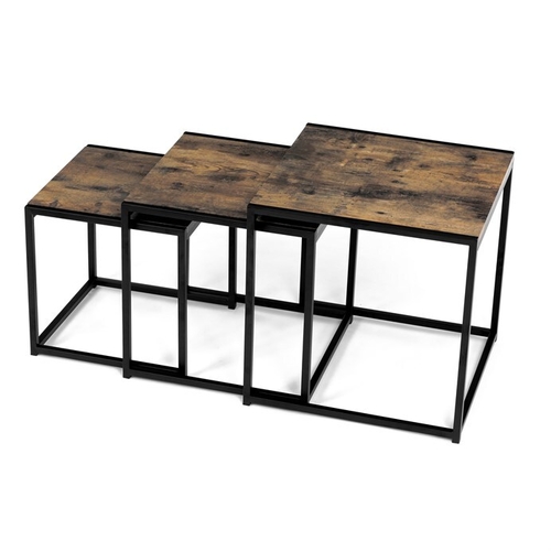 Konferenční stolek 45x45x45cm, mdf, old wood, AF-3003 OLW