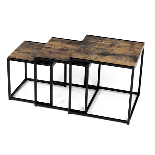 Konferenční stolek 45x45x45cm, mdf, old wood, AF-3003 OLW