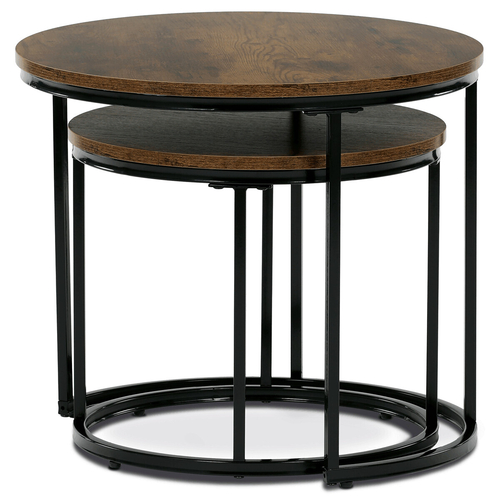 Odkládací stolek 53x53x46cm, mdf, old wood, CT-G1145 OLW