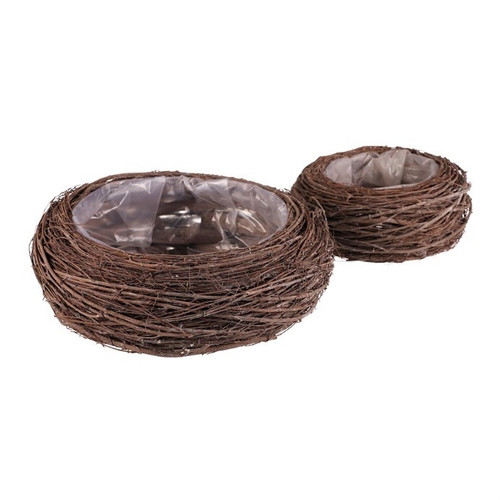 Obal proutěný - kulatý, přírodní, cena za sadu 2 ks