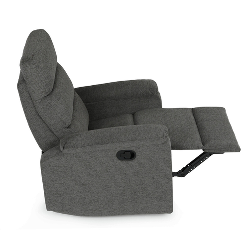 Sedací souprava, polohovací, šedá, látka, ASD-C5980 GREY2