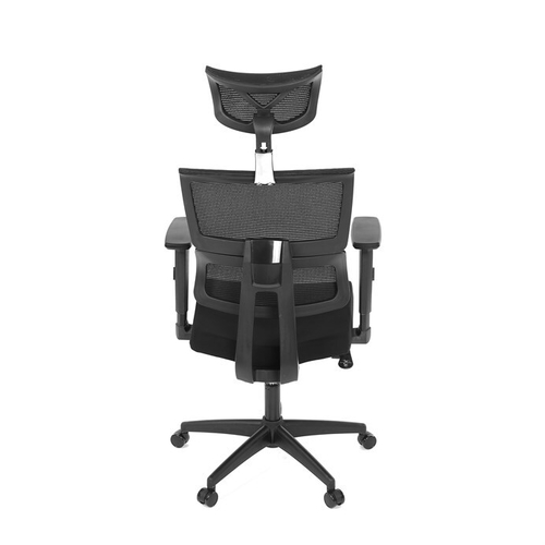 Kancelářská židle, houpací mechanismus, černá síťovina, KA-B1025 BK