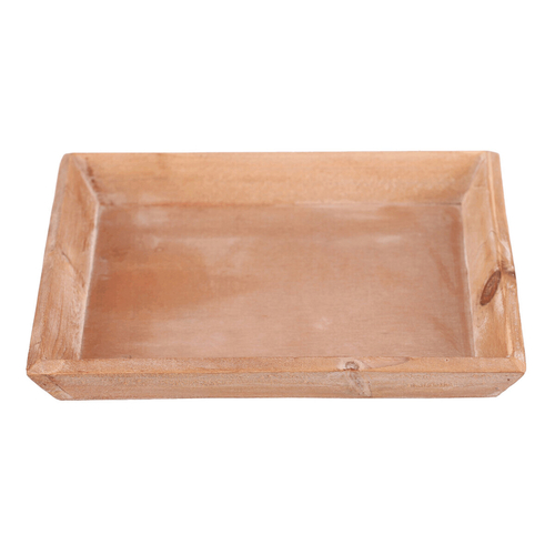 Tác dřevěný - čtvercový, barva přírodní