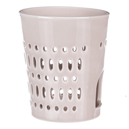 Aromalampa - porcelánová, otvory po obvodu, barva krémová