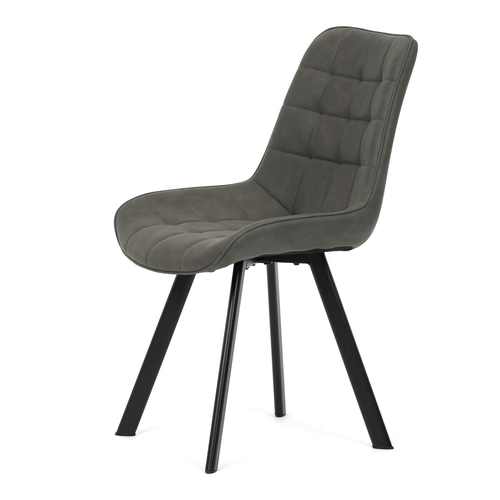 Jídelní židle, šedá, látka vintage, HC-V3066 GREY3
