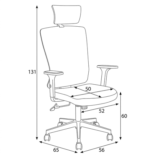 Kancelářská židle, houpací mechanismus, béžová látka, KA-W3137 BG