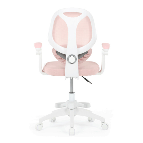 Dětská židle, výškově nastavitelná, růžová síťovina, KA-W8008 PINK