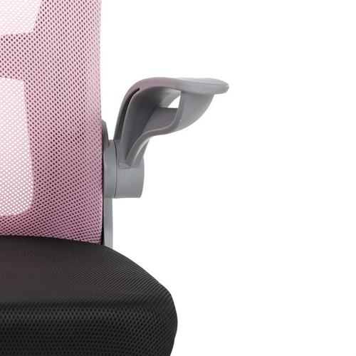Dětská židle, výškově nastavitelná, růžová síťovina, KA-K2008 PINK