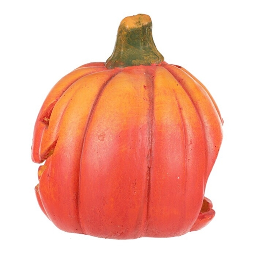 Dýně z terakoty - svícen, barva oranžovo-červená