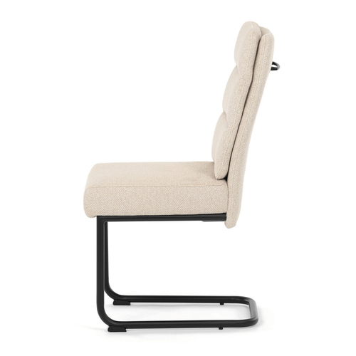 Jídelní židle, béžová, látka, DCL-P3107 CRM2