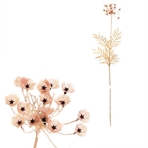 Kopr kvetoucí - umělý řezaný, barva krémová