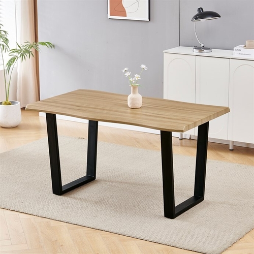Jídelní stůl 140x80cm, mdf, divoký dub, HT-F4214 OAK