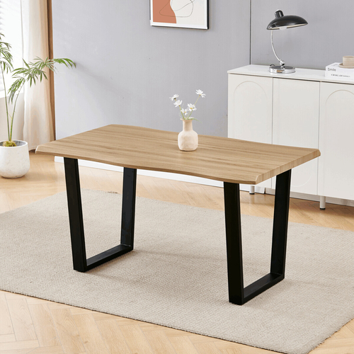 Jídelní stůl 140x80cm, mdf, divoký dub, HT-F4214 OAK