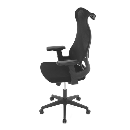 Kancelářská židle, houpací mechanismus, černá síťovina, KA-S248 BK