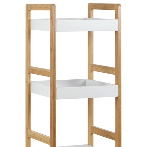 Regál, masiv, bílá, DR-013-3