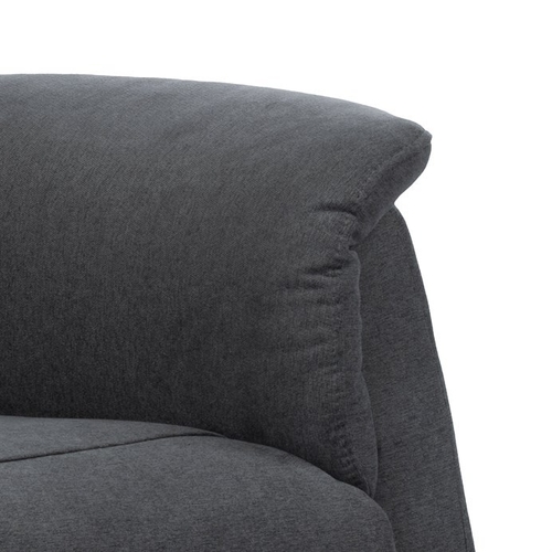 Polohovací křeslo, elektrické kabelové ovládání, šedá, látka, TV-1171 GREY2