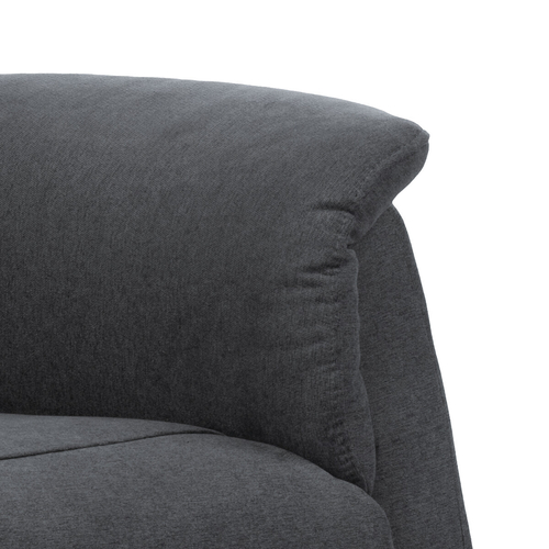 Polohovací křeslo, elektrické kabelové ovládání, šedá, látka, TV-1171 GREY2