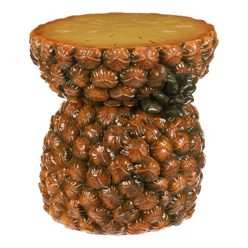 Taburet ananasový - menší, magnesium, barva žluto-oranžová