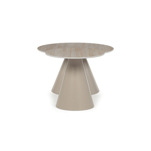 Konferenční stolek 70x70x41cm, keramika, travertin, CT-F4118 TRV