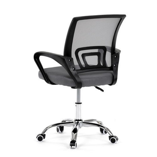 Dětská židle, výškově nastavitelná, šedá síťovina, KA-L103 GREY