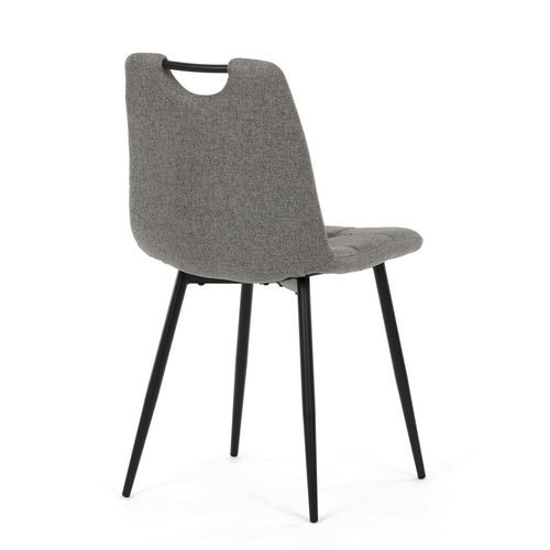 Jídelní židle, šedá, látka, DCL-V2017 GREY2
