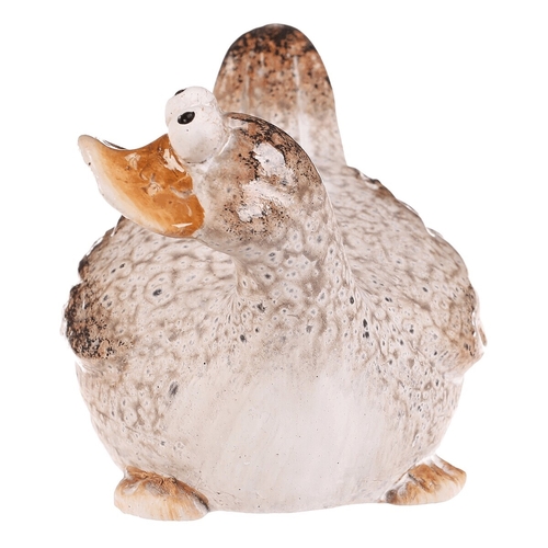 Kachna - keramická figurka, vel. M, barva krémová