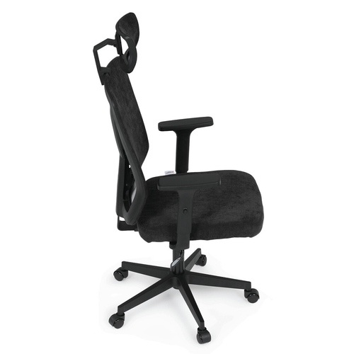 Kancelářská židle, houpací mechanismus, černá látka, KA-W3137 BK