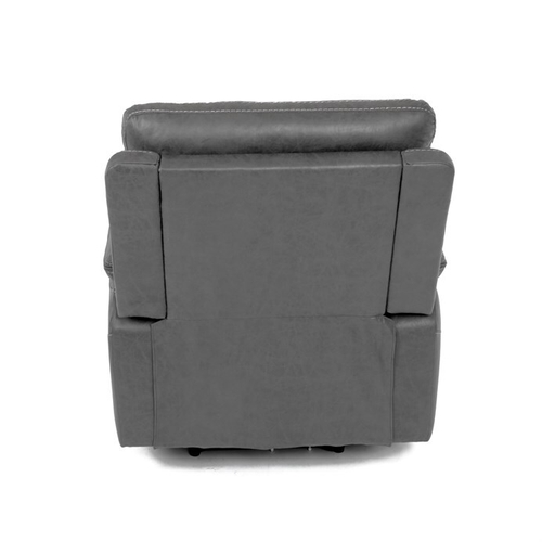 Polohovací křeslo, elektrické zabudované ovládání, šedá, látka vintage, TV-4094 GREY3