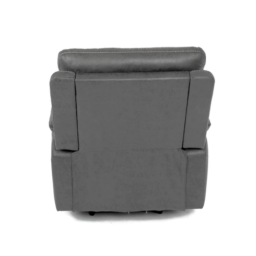 Polohovací křeslo, elektrické zabudované ovládání, šedá, látka vintage, TV-4094 GREY3