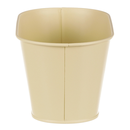 Truhlík kovový - motiv kvetoucího máku, žlutý