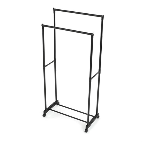 Stojan na šaty, kov, černá, GD-164 BK