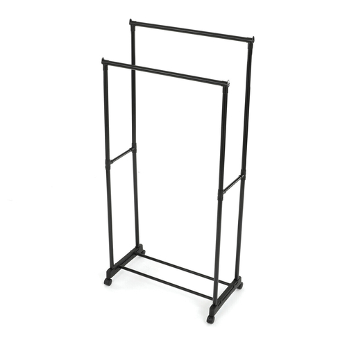 Stojan na šaty, kov, černá, GD-164 BK