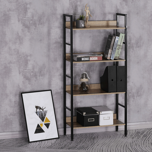 Regál, mdf, hnědá, GD-314 OAK