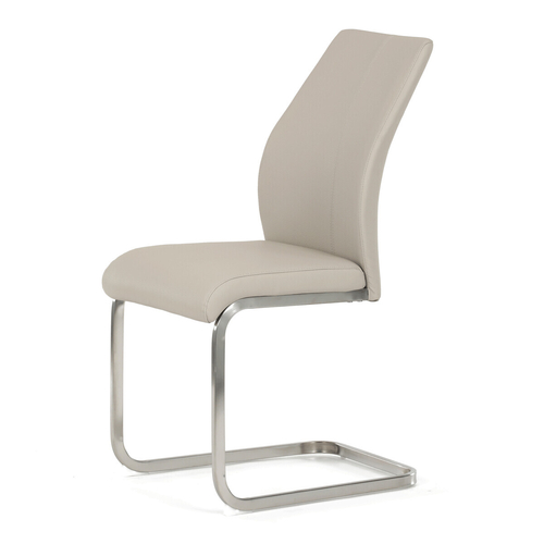 Jídelní židle, krémová, ekokůže, DCL-D1277 CRM