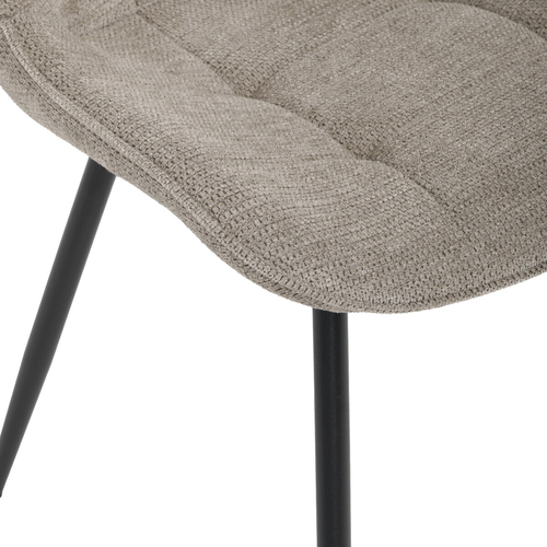 Jídelní židle otočná 180°, hnědá, látka, HC-T1130 CAP2