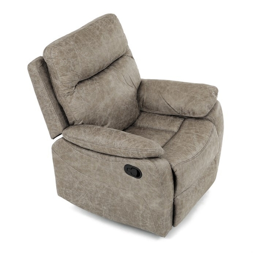 Polohovací křeslo, béžová, látka vintage, TV-4092 LAN3