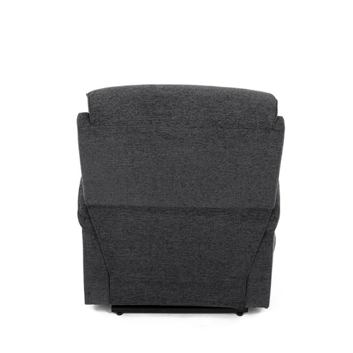 Polohovací křeslo, elektrické kabelové ovládání, šedá, látka, TV-S8348 GREY2
