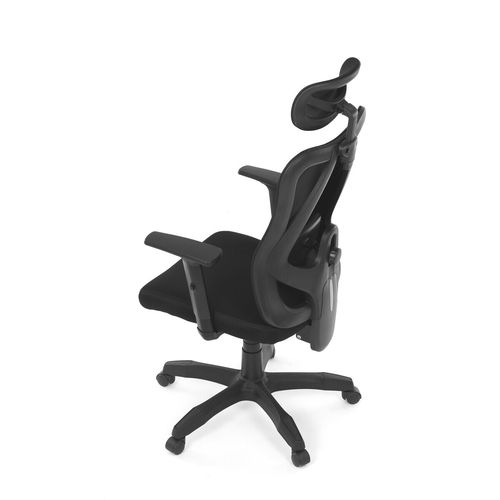 Kancelářská židle, synchronní mechanismus, černá síťovina, KA-R215 BK