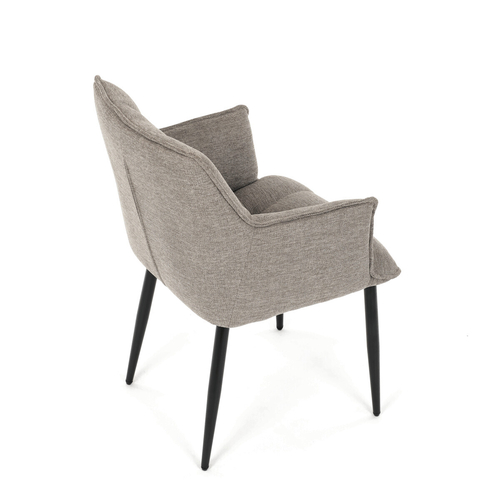 Jídelní židle, béžová, látka, DCH-J2139 LAN2
