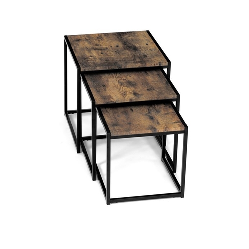 Konferenční stolek 45x45x45cm, mdf, old wood, AF-3003 OLW