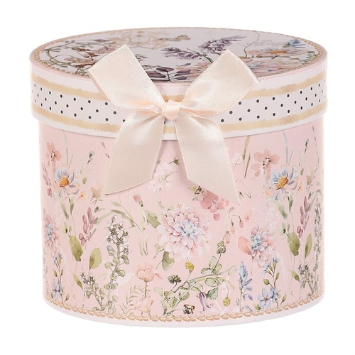 Hrneček v dárkové krabičce - porcelán, květinový motiv