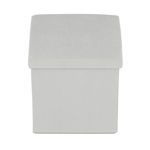 Taburet s úložným prostorem, krémová, manšestrová látka, TAB-471 CRM6