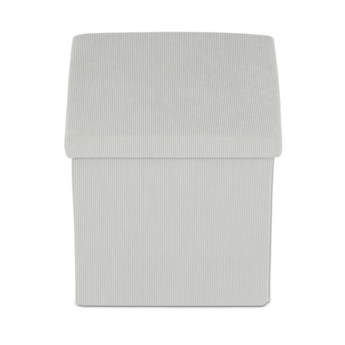 Taburet s úložným prostorem, krémová, manšestrová látka, TAB-471 CRM6