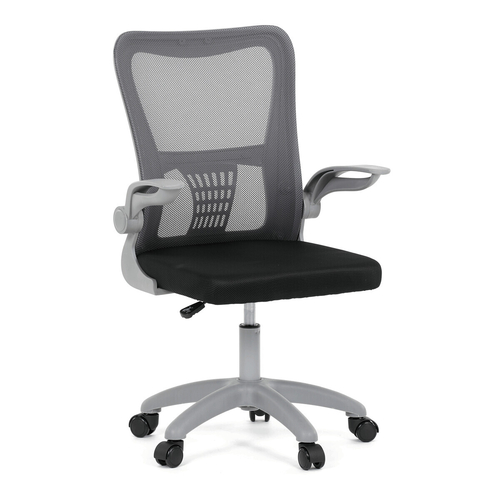 Dětská židle, výškově nastavitelná, šedá síťovina, KA-K2008 GREY